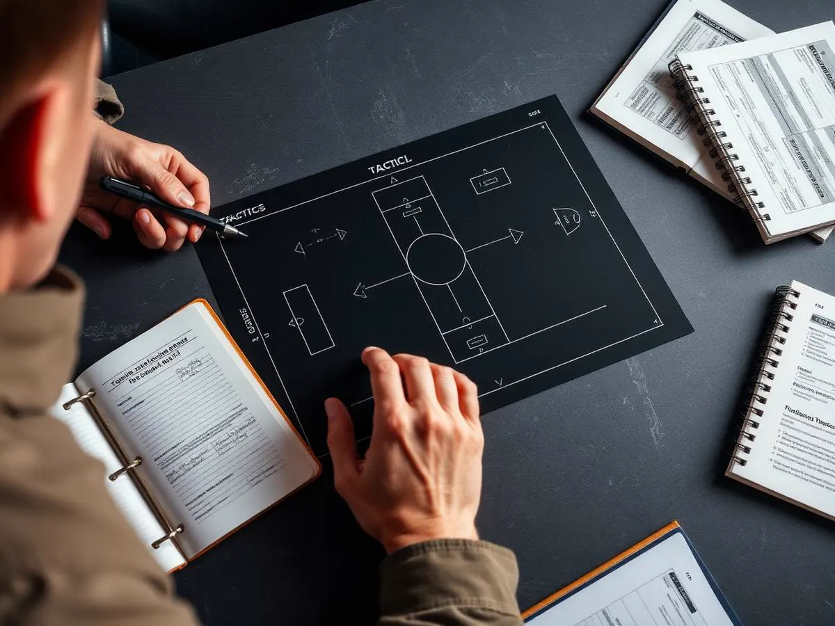 Coaching manuals and tactical planning materials from the B6 Training Formula methodology