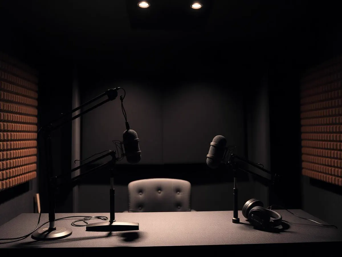 Professional podcast studio used for B6 Radio football broadcasts and interviews